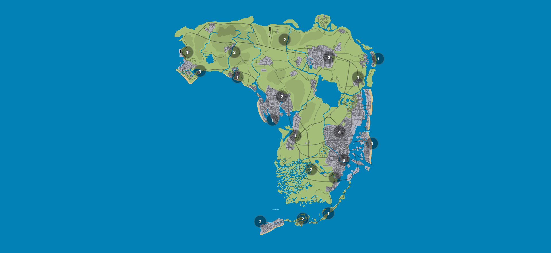 GTA VI map preview